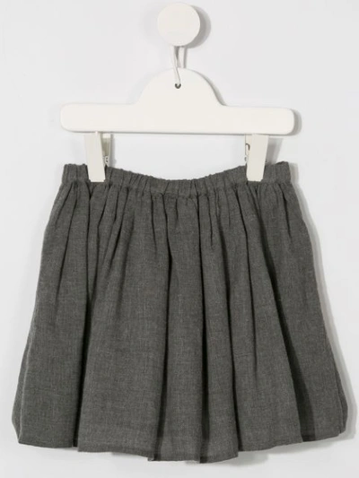 Shop Velveteen Chrissy Skirt In Grey