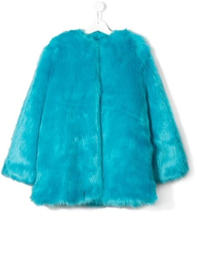 Shop Msgm Shooting Star Jacket In Blue