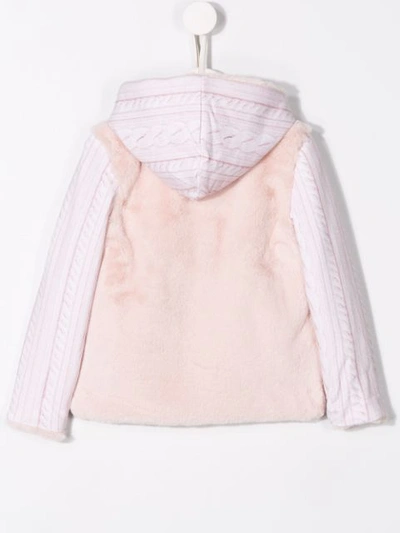 Shop Lapin House Zipped Hooded Jacket In Pink