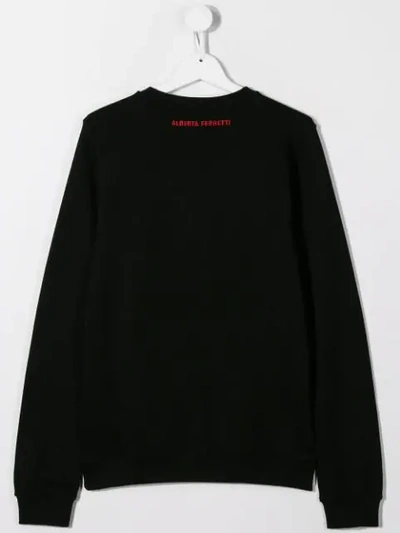 Shop Alberta Ferretti Printed Sweater In Black
