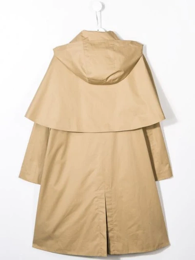 Shop Burberry Bethel Layered Trench Coat In Neutrals