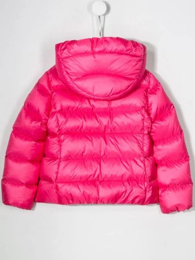 Shop Moncler Zipped Padded Jacket In Pink