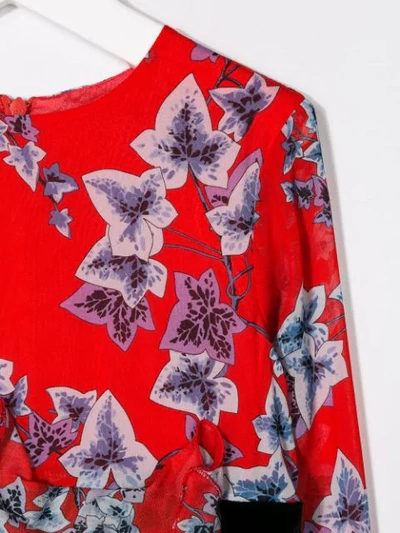 Shop Philosophy Di Lorenzo Serafini Floral Print Dress In Red