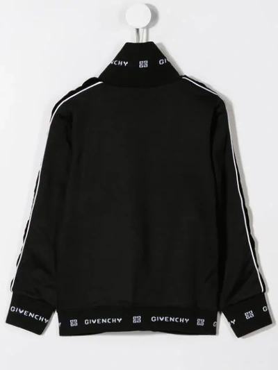 Shop Givenchy Sweatshirtjacke Mit Logo In Black