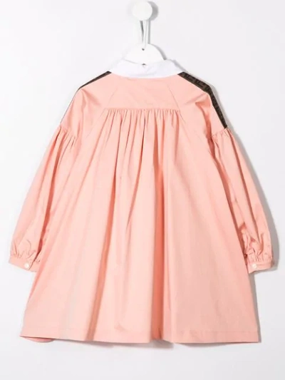 Shop Fendi Petit Pasha Dress In Pink