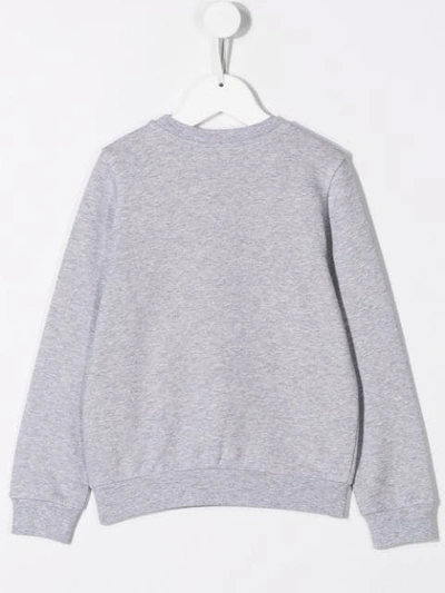 Shop Fendi Printed Sweatshirt In Grey