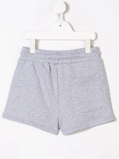 Shop Msgm Casual Track Shorts In Grey