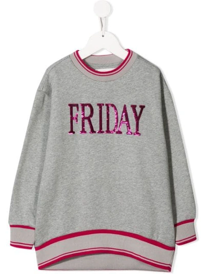 Shop Alberta Ferretti Friday Sweatshirt In Grey