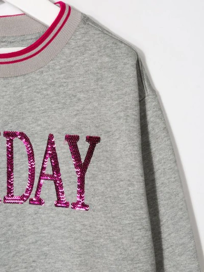 Shop Alberta Ferretti Friday Sweatshirt In Grey