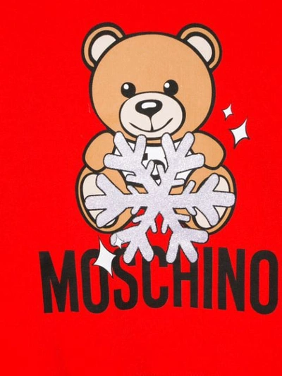 Shop Moschino Teddy Sweatshirt In Red