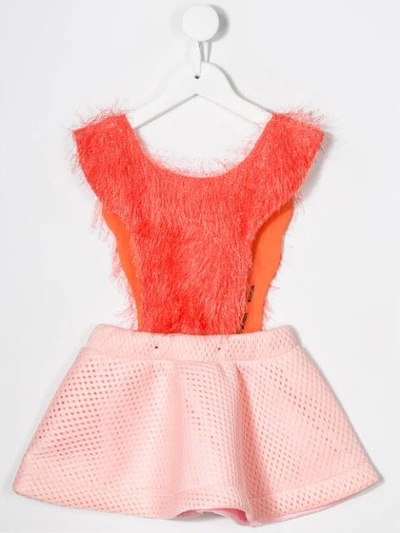Shop Wauw Capow By Bangbang Bird Girl Dress In Pink