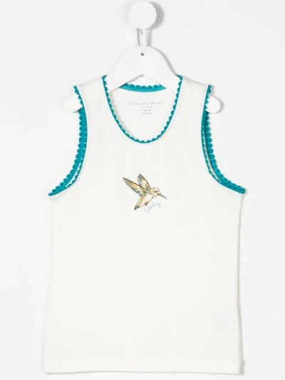 Shop Stella Mccartney Weekend Bird Print Vest Set In White