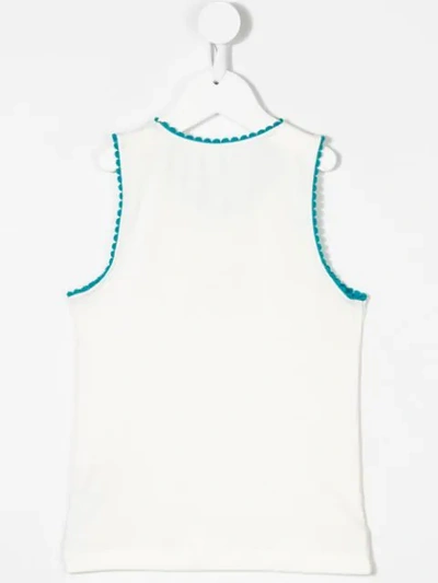 Shop Stella Mccartney Weekend Bird Print Vest Set In White