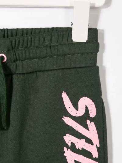 Shop Stella Mccartney Logo Track Pants In Green