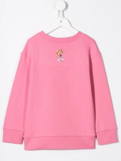 Shop Gucci Graphic Print Sweatshirt In Pink