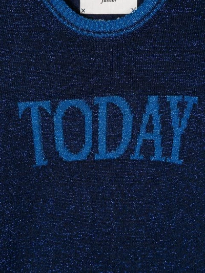 Shop Alberta Ferretti Today Knit Jumper In Blue