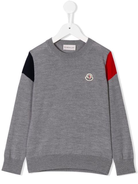 moncler logo jumper