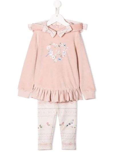 Shop Lapin House Hooded Tracksuit Set In Pink