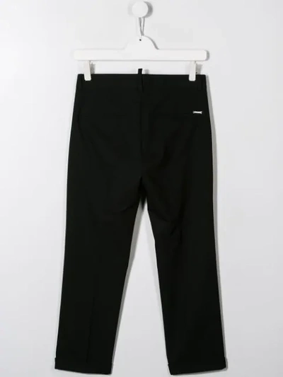 Shop Dsquared2 Straight-leg Tailored Trousers In Black