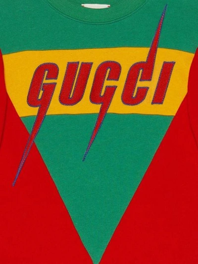Shop Gucci Blade Sweatshirt In Red