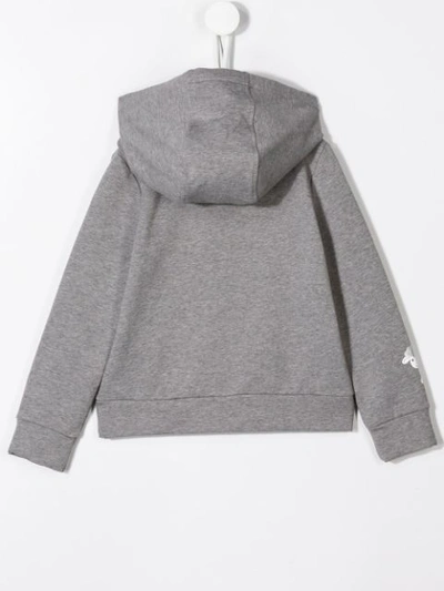 Shop Simonetta Zip Front Hoodie In Grey