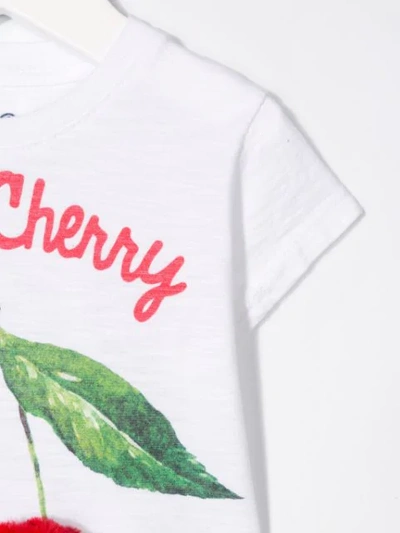 Shop Mc2 Saint Barth Mon Cherry T-shirt In White