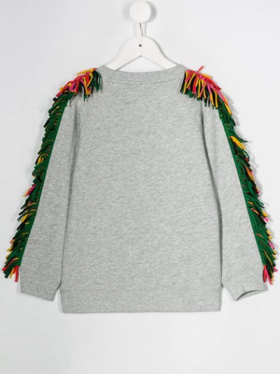 Stella Mccartney Throw Some Shapes Print Sweatshirt In Grey