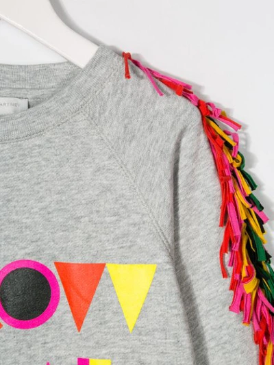 Stella Mccartney Throw Some Shapes Print Sweatshirt In Grey