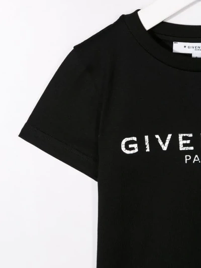 Shop Givenchy Contrast Logo T-shirt In Black