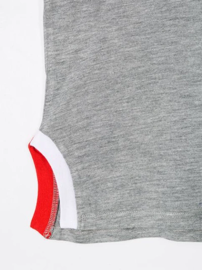 Shop Stella Mccartney Side Slit T-shirt In Grey