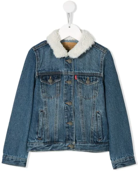 levi's shearling denim jacket