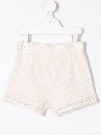 Shop Philosophy Di Lorenzo Serafini Crochet Shorts In White
