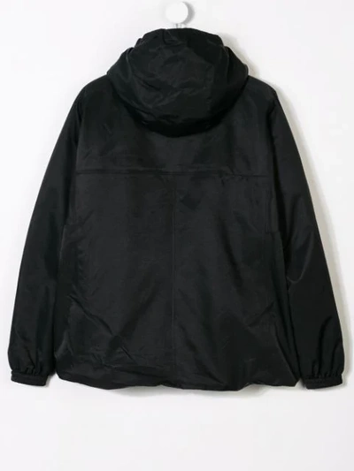 Shop K-way Logo Zipped Jacket In Black