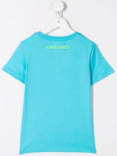 Shop Alberta Ferretti Tuesday Slogan T-shirt In Blue