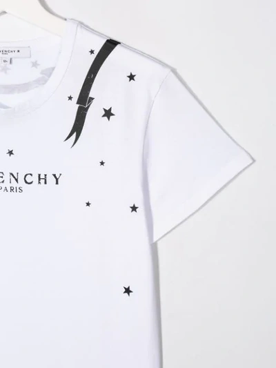 Shop Givenchy Printed Logo T-shirt In White