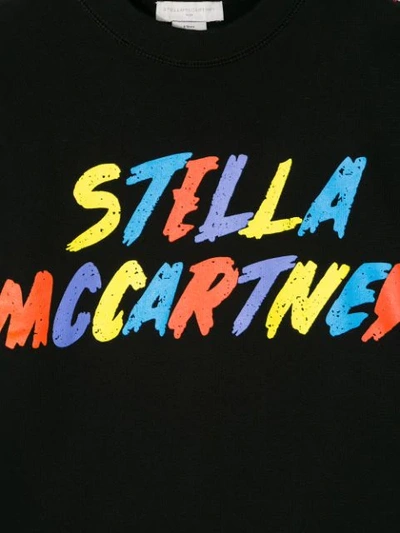 Shop Stella Mccartney Logo Print Sweatshirt In Black