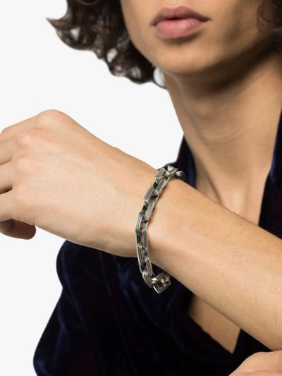 Shop M Cohen Equinox Chain Link Bracelet In Silver