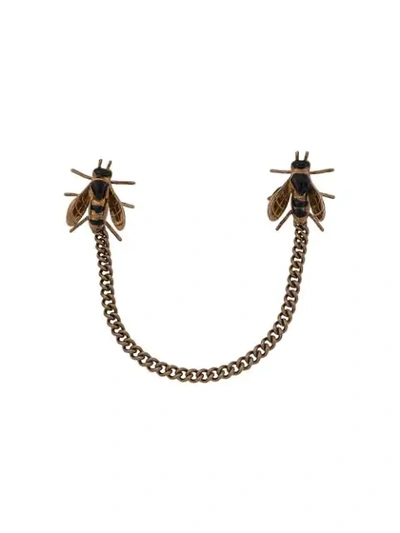 Shop Etro Collar Pin In Gold