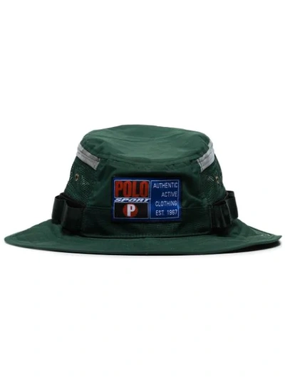 Shop Polo Ralph Lauren Sport Bucket Hat In Green