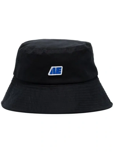 Shop Ader Error Logo-embroidered Bucket Hat In  Black