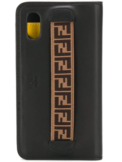 Shop Fendi Logo Iphone X/xs Case In Black