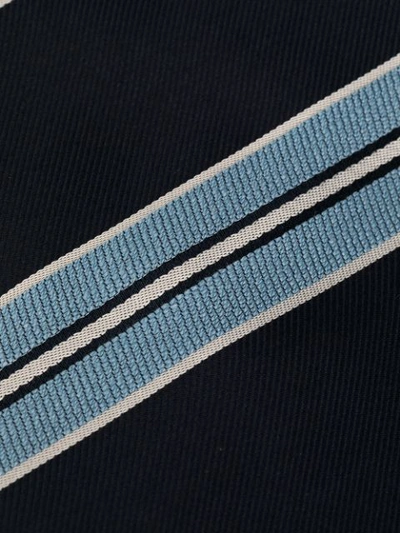 Shop Brioni Diagonal Striped Tie In Blue