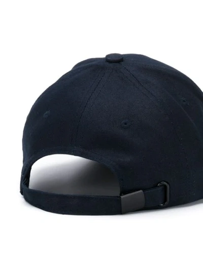 Shop Ps By Paul Smith Embroidered Logo Baseball Cap In Blue