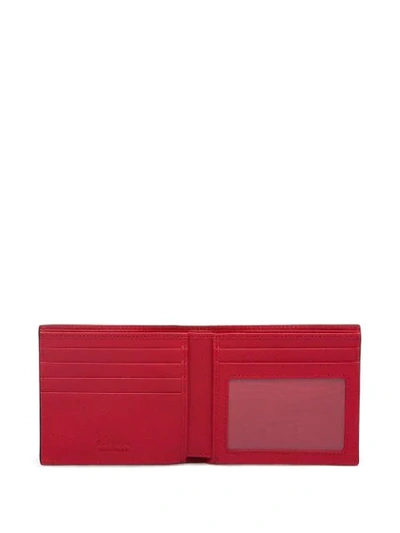 Shop Prada Saffiano Bi-fold Wallet In Black