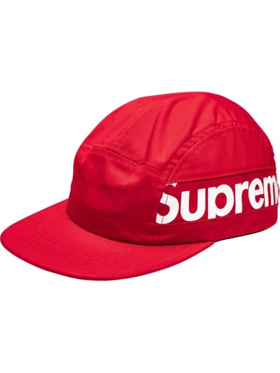 Shop Supreme Side Panel Camp Cap In Red
