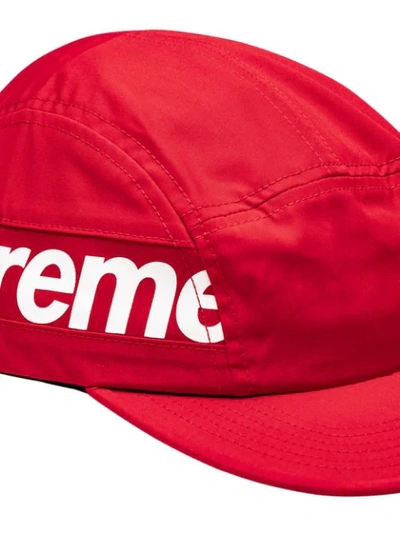 Shop Supreme Side Panel Camp Cap In Red