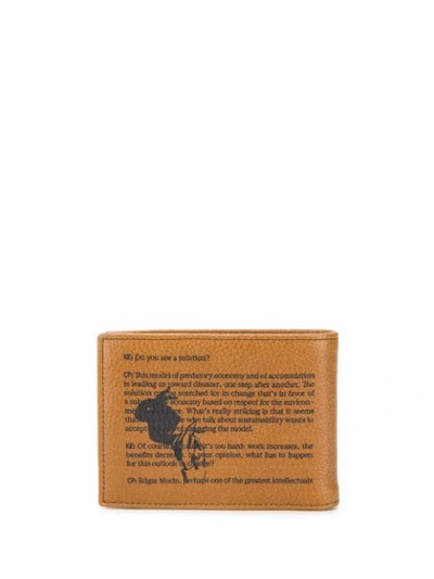 Shop Etro Graphic Print Bi-fold Wallet In Brown