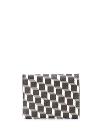 Shop Pierre Hardy Perspective Cube Wallet In Black