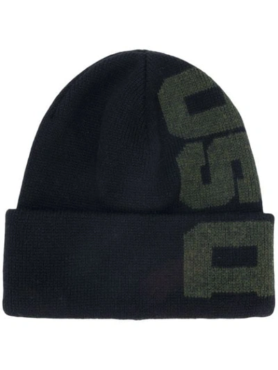 Shop Dsquared2 Logo Print Beanie - Black