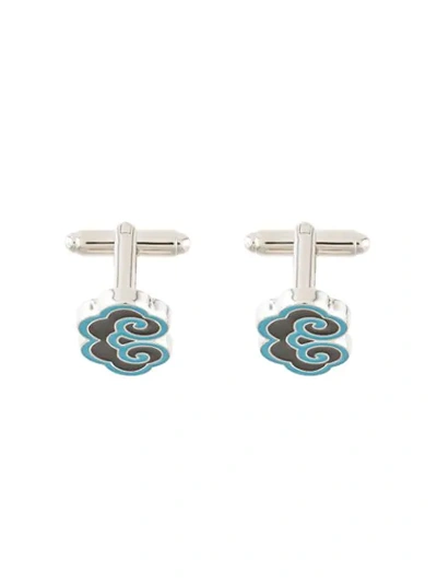 Shop Shanghai Tang Cloud Cufflinks In Silver